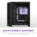 Корпус без блока питания/ Case NZXT H9 Flow RGB (2025), Midi-Tower, TG, 3x140mm RGB + 1x120mm, 2xUSB-A 3.2 + 1xUSB-C 3.2, E-ATX, ATX, mATX, mITX Black