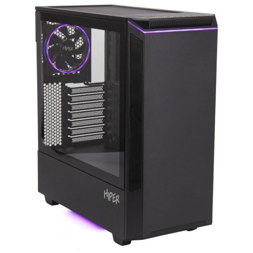 Корпус Hiper PB81 черный ATX 4x120mm 2xUSB2.0 2xUSB3.0 audio bott PSU [PB81]