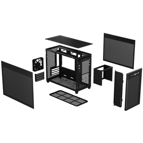 Корпус Asus Prime AP201 черный без БП mATX 4x120mm 2x140mm 2xUSB3.1 audio bott PSU
