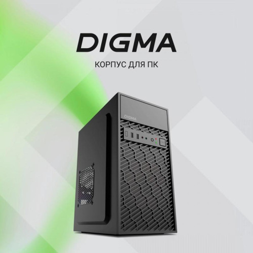 Корпус Digma DCC-MN303 черный mATX 1x80mm 2x120mm 1xUSB2.0 1xUSB3.0 audio [DCC-MN303]