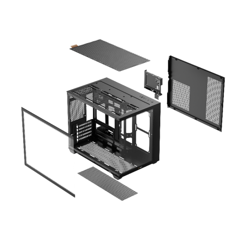 Корпус ПК без блока питания/ Case Ocypus Gamma C54 BK, Midi-Tower, TG, no fans, 1xUSB-C + 2xUSB 3.0, mATX, mITX Black Корпус ПК без блока питания/ Case Ocypus Gamma C54 BK, Midi-Tower, TG, no fans, 1xUSB-C + 2xUSB 3.0, mATX, mITX Black