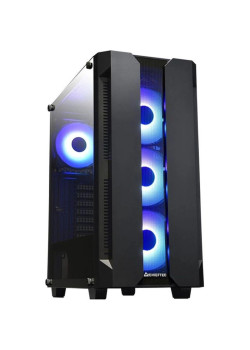 Корпус Chieftec Hunter черный ATX 4x120mm 4x140mm 2xUSB3.1 audio bott PSU [GS-01B-OP]
