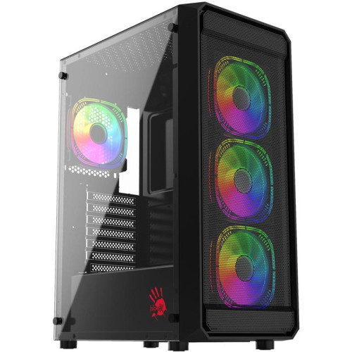 Корпус Bloody BD-CC114F черный без БП ATX 4x120mm 1xUSB2.0 1xUSB3.0 audio bott PSU