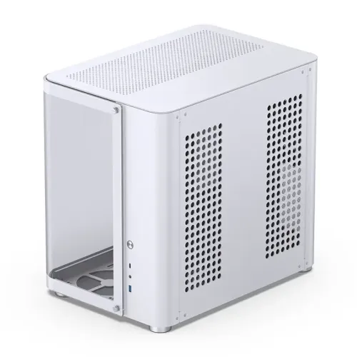 Корпус без блока питания/ Case JONSBO TK-2, Midi-Tower, TG, no fans, 1xUSB-A 3.2 + 1xUSB-C 3.2, ATX, mATX, mITX White
