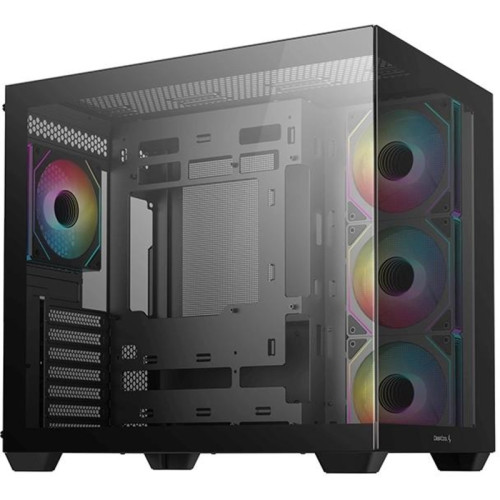 Корпус Deepcool CG530 4F черный ATX 2x120mm 2x140mm 2xUSB2.0 1xUSB3.0 audio bott PSU [R-CG530-BKADA4-G-1]