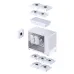 Корпус без блока питания/ Case JONSBO D32 STD, Mini-Tower, TG, no fan, 1xUSB-A 3.0 + 1xUSB-C 3.1, mATX, mITX White
