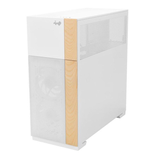 Корпус без блока питания/ Case InWin F5, Full-Tower, TG, 3x140mm ARGB, 2xUSB-A 3.0 + 1xUSB-C 3.2, E-ATX, ATX, mATX, mITX White