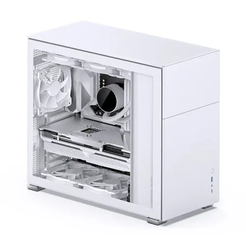 Корпус без блока питания/ Case JONSBO D41 STD, Midi-Tower, TG, no fan, 1xUSB-A 3.2 + 1xUSB-C 3.2, ATX, mATX White