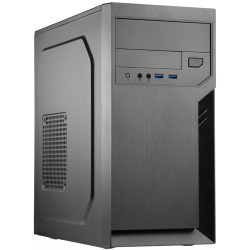 Корпус без блока питания/ Case Foxline FL-702, mATX, 1x5.25EXT, 1x3.5EXT, 2x3.5INT, 2xUSB3.0, HDA, no FAN, no PSU, no pwr cord