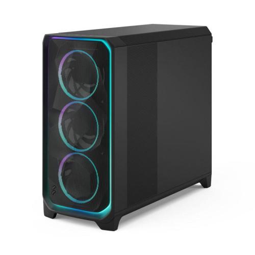 Корпус ПК без блока питания/ Case Fractal Design Meshify 3 XL Ambience Pro RGB TG Light Tint, Full-Tower, 3x140mm ARGB, 2xUSB-A 3.2 + 1xUSB 3.2 Type-C SSI-EEB, SSI-CEB, E-ATX, ATX, mATX, mITX, Black