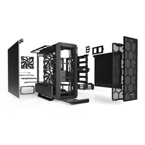 Корпус ПК без блока питания/ Case be quiet! SILENT BASE 802, Midi-Tower, 3x140mm, 2xUSB-A 3.2, 1xUSB 3.2 Type-C, E-ATX, ATX, mATX, mITX Black