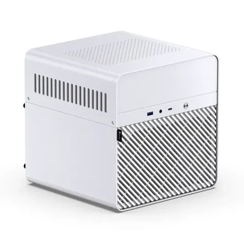 Корпус без блока питания/ Case JONSBO N2, Mini-Tower, 1x120mm, 1xUSB-A 3.0 + 1xUSB-C 3.2, SFX PSU Support, mITX White