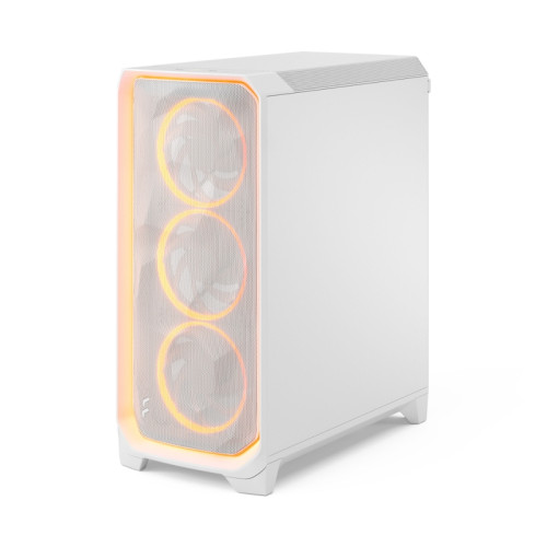 Корпус ПК без блока питания/ Case Fractal Design Meshify 3 Ambience Pro RGB TG Light Tint, Full-Tower, 3x140mm ARGB, 2xUSB-A 3.2 + 1xUSB 3.2 Type-C, E-ATX, ATX, mATX, mITX, White
