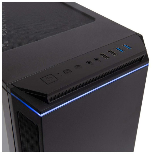 Корпус Hiper PB81 черный ATX 4x120mm 2xUSB2.0 2xUSB3.0 audio bott PSU [PB81]
