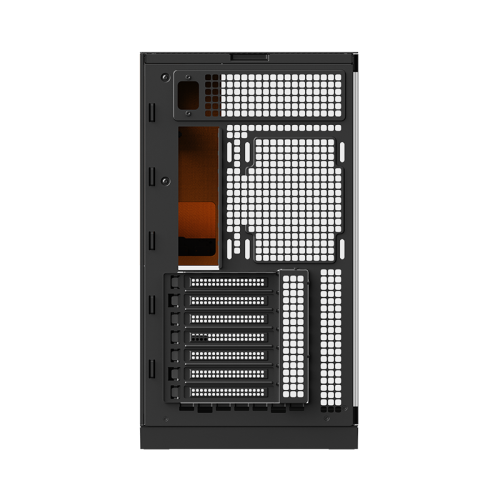 Корпус ПК без блока питания/ Case Geometric Future Model 5, Midi-Tower, TG, no fans, 2xUSB-A 3.0, 1xUSB 3.2 Type-C, E-ATX, ATX, mATX, mITX Black/Yellow