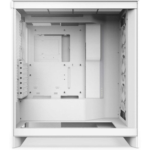 Корпус ПК без блока питания/ Case NZXT H7 Flow RGB, Midi-Tower, TG, 3x120mm RGB, 2xUSB-A 3.2 + 1xUSB-C 3.2, E-ATX, ATX, mATX, mITX White