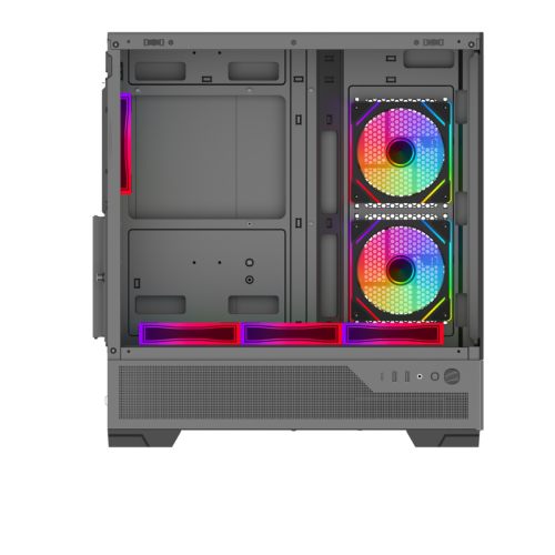 Корпус ПК без блока питания/ Case SAMA V43 Black, Midi-Tower, TG, 6x120mm ARGB, 2xUSB 3.0 + 1xUSB 3.2 Type-C, ATX, mATX, mITX Black Корпус ПК без блока питания/ Case SAMA V43 Black, Midi-Tower, TG, 6x120mm ARGB, 2xUSB 3.0 + 1xUSB 3.2 Type-C, ATX, mATX, mITX Black