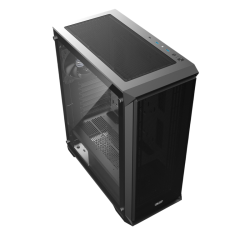Корпус без блока питания/ Case Raijintek ARCADIA 41, Midi-Tower, TG, 1x120mm, 2xUSB-A 3.0 + 1xUSB-C, ATX, mATX, mITX Black