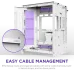 Корпус без блока питания/ Case NZXT H9 Flow RGB (2025), Midi-Tower, TG, 3x140mm RGB + 1x120mm, 2xUSB-A 3.2 + 1xUSB-C 3.2, E-ATX, ATX, mATX, mITX White
