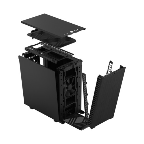 Корпус ПК без блока питания/ Case Fractal Design Define 7 Mini Solid, Mini-Tower, 1x120mm + 1x140mm, 2xUSB-A 2.0 + 2xUSB-A 3.0 + 1xUSB 3.2 Type-C mATX, mITX, mDTX Black