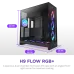 Корпус без блока питания/ Case NZXT H9 Flow RGB+ (2025), Midi-Tower, TG, 6x140mm RGB + 1x120mm RGB, 2xUSB-A 3.2 + 1xUSB-C 3.2, E-ATX, ATX, mATX, mITX Black