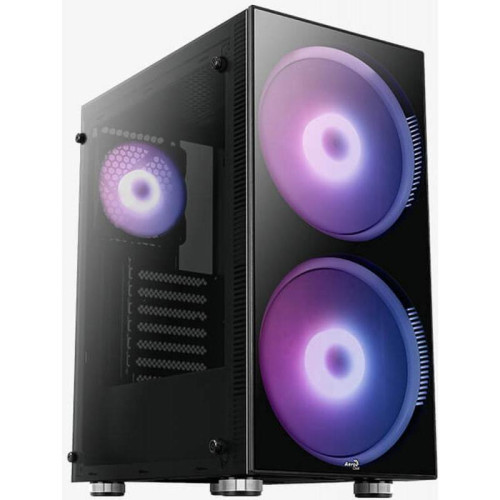 Корпус Aerocool Python-G-BK-v1 черный ATX 5x120mm 2x140mm 2xUSB2.0 1xUSB3.0 audio bott PSU [PYTHON-G-BK-V1]