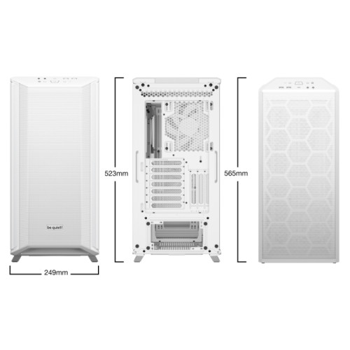 Корпус ПК без блока питания/ Case be quiet! DARK BASE 701, Midi-Tower, TG, 3x140mm, 2xUSB-A 3.2, 1xUSB 3.2 Type-C, E-ATX, ATX, mATX, mITX White Корпус ПК без блока питания/ Case be quiet! DARK BASE 701, Midi-Tower, TG, 3x140mm, 2xUSB-A 3.2, 1xUSB 3.2 Type-C, E-ATX, ATX, mATX, mITX White