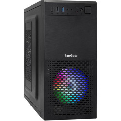 Корпус Exegate mEvo-7807 черный mATX 2x80mm 1x92mm 1x120mm 1xUSB2.0 1xUSB3.0 audio [EX292981RUS]