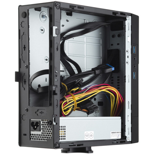 Корпус с блоком питания 220Вт./ Case Foxline FL-BQ5, mITX, 1x5.25EXT(slim), 1x2.5INT, 2xUSB3.0, HDA, 1x40fan, w/220W TFX PSU, Tool-Free, w/1.2m EU pwr cord