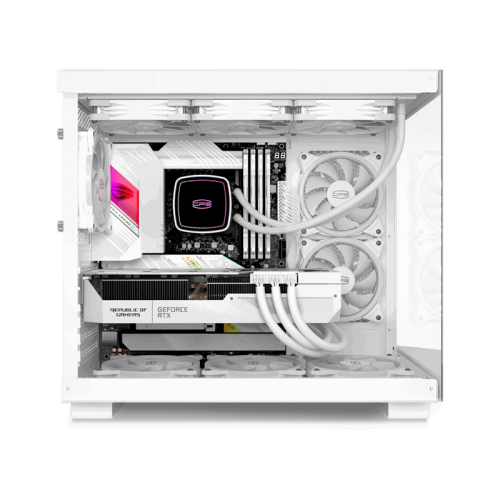 Корпус без блока питания/ Case PCCooler C3T500 ARGB WH, Midi-Tower, TG, 6x120mm ARGB, 1xUSB-C 3.1 + 2xUSB-A 3.0, ATX, mATX, mITX White