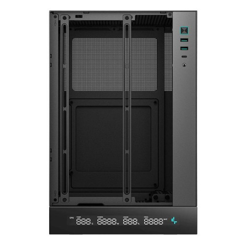 Корпус Deepcool CH170 DIGITAL черный mATX 1x120mm 1xUSB2.0 1xUSB3.0 audio bott PSU [R-CH170-BKNPI0D-G-1]