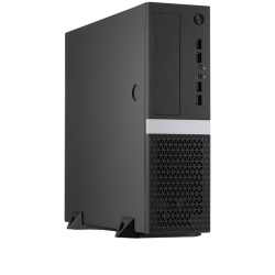 Корпус без блока питания/ Case Foxline mATX Desktop FL-211 mATX case, black, w/o PSU, w/2xUSB2.0+2xUSB3.0, NO pwr cord, w/ 8cm FAN