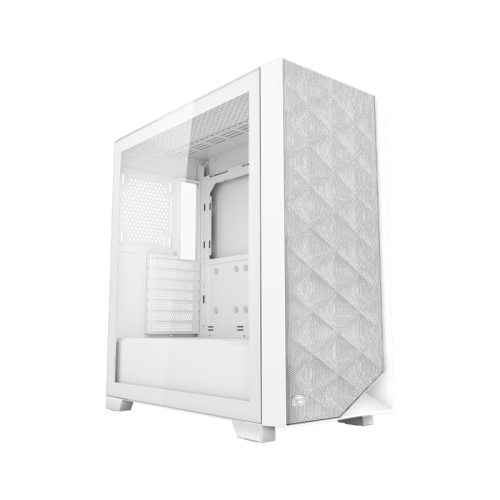 Корпус без блока питания/ Case PCCooler C3D510 WH, Midi-Tower, TG, Mesh, no fans, 2xUSB-A 3.0, E-ATX, ATX, mATX, mITX White