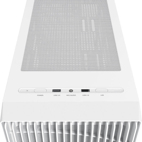 Корпус ПК без блока питания/ Case Ocypus Gamma C70 WH, Midi-Tower, TG, no fans, 1xUSB-A 3.0 + 1xUSB 2.0, ATX, mATX, mITX White