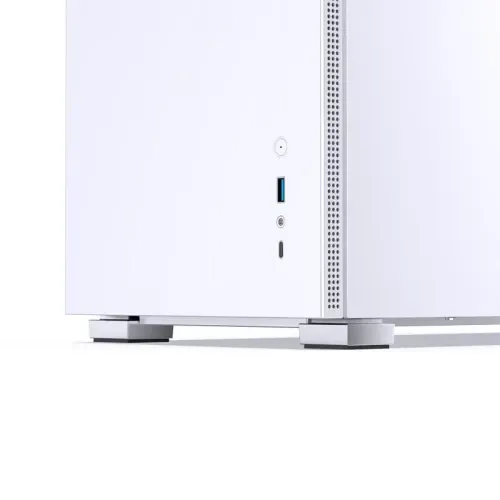 Корпус компьютерный Mini-Tower/ Case JONSBO D31 STD, Mini-Tower, TG, no fan, 1xUSB-A 3.2 + 1xUSB-C 3.2, mATX, mDTX, mITX White