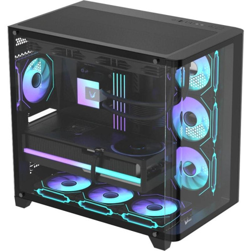 Корпус Formula Crystal U2 Floe черный без БП ATX 1xUSB2.0 1xUSB3.0 1xUSB3.1 audio bott PSU