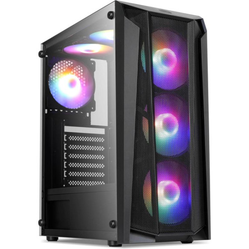 Корпус Oklick OCC-MD302 черный ATX 6x120mm 2xUSB2.0 1xUSB3.0 audio bott PSU [OCC-MD302]