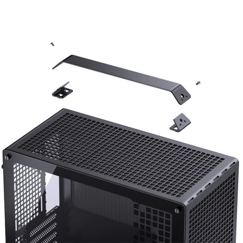 Корпус без блока питания/ Корпус JONSBO Jonsplus Z20 Black MATX без БП, боковая панель из закаленного стекла, mini-ITX, micro-ATX, черный