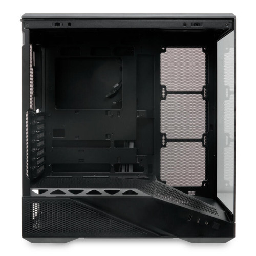 Корпус без блока питания/ Case HSPD F711, Panoramic Full Tower, Black, TG, 0.7 SPCC, no fans ATX, mATX, mITX 190/420/280mm 2x2.5 Корпус без блока питания/ Case HSPD F711, Panoramic Full Tower, Black, TG, 0.7 SPCC, no fans ATX, mATX, mITX 190/420/280mm 2x2.5