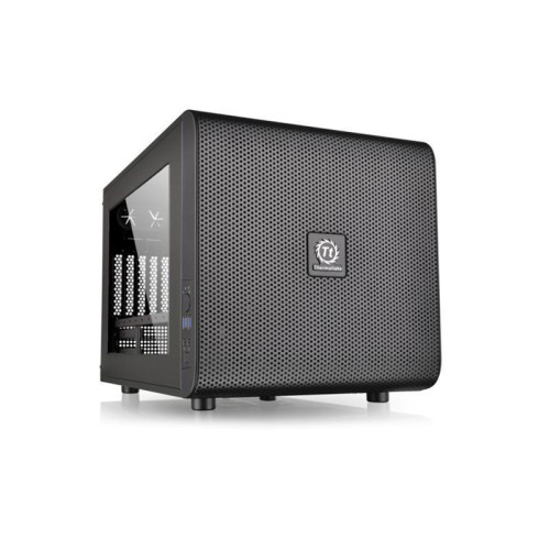 Корпус Thermaltake Core V21 черный mATX 11x120mm 7x140mm 2xUSB3.0 audio bott PSU [CA-1D5-00S-1WN]