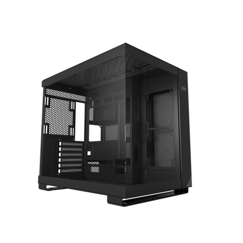 Корпус без блока питания/ PCCOOLER C3 T500 BK, Panoramic Mid Tower, Black, TG, 0.7 SPCC, no fans ATX, mATX, mITX 175/400/200mm 1x2.5