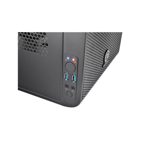 Корпус Thermaltake Core V1 черный miniITX 2x80mm 1x120mm 1x140mm 2xUSB3.0 audio bott PSU [CA-1B8-00S]
