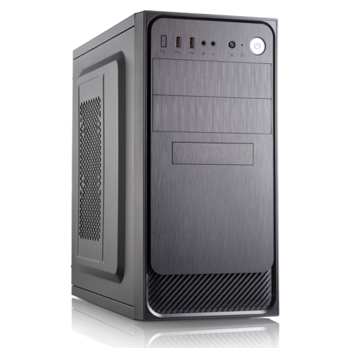 Корпус с блоком питания 450Вт./ Сase Forza mATX, 450W, 2xUSB2.0, Black, w/o FAN, 12 cm fan PSU, power cord