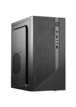 Корпус без блока питания/ Case Forza mATX, w/o PSU, 2xUSB2.0, Black, w/o FAN, no power cord