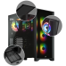 Корпус без блока питания/ Case Corsair iCUE 4000X RGB, Midi-Tower, TG, 3x120mm RGB, 1xUSB-A 3.2, 1xUSB 3.2 Type-C, E-ATX, ATX, mATX, mITX Black