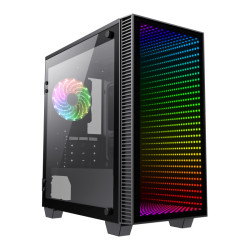 Компьютерный корпус, без блока питания mATX/ Gamemax Mini Abyss mATX case, black, w/o PSU, w/2xUSB3.0, w/1x12cm ARGB rear fan (FN-12Rainbow-M)