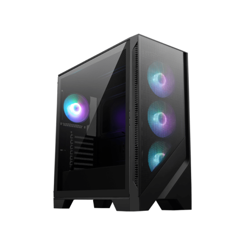 Корпус ПК без блока питания/ Case MSI MAG FORGE 321R AIRFLOW, Midi-Tower, TG, 4x120mm ARGB, 2xUSB 3.2, 1xUSB 3.2 Type-C, ATX, mATX, mITX Black