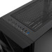 Корпус без блока питания/ Case HSPD M340, Mesh Mid Tower, Black, TG, 0.5 SPCC, no fans, mATX, mITX, 165/350/200mm, 2x2.5