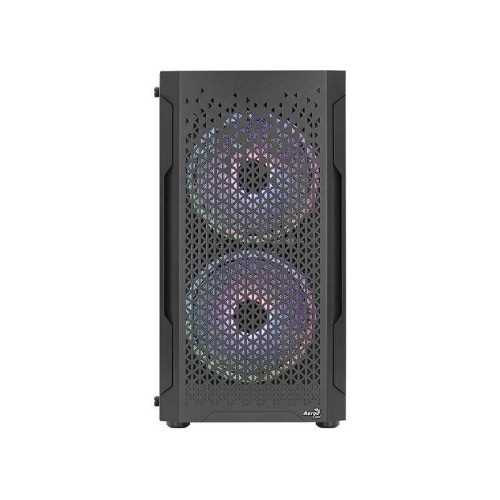 Корпус Aerocool Trinity Mini-G-BK v2 черный mATX 6x120mm 1xUSB2.0 2xUSB3.0 audio bott PSU [ACCS-PV32033.11]