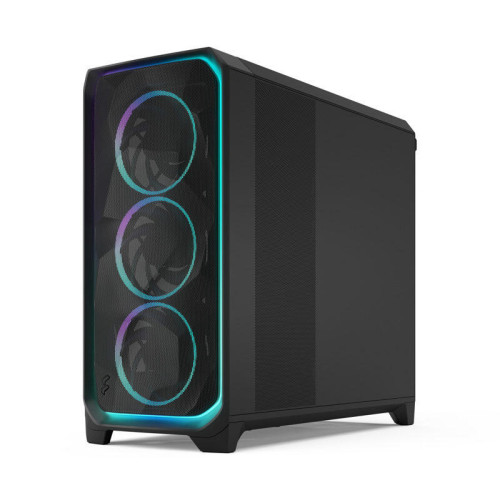Корпус ПК без блока питания/ Case Fractal Design Meshify 3 XL Ambience Pro RGB TG Light Tint, Full-Tower, 3x140mm ARGB, 2xUSB-A 3.2 + 1xUSB 3.2 Type-C SSI-EEB, SSI-CEB, E-ATX, ATX, mATX, mITX, Black